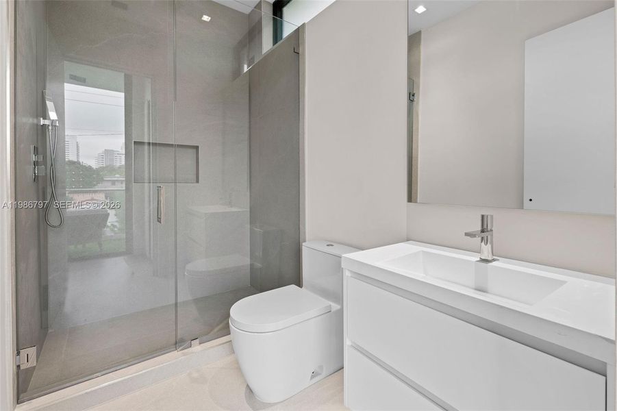 Furnished interior view inside a new home in , Miami Beach (Image 7).