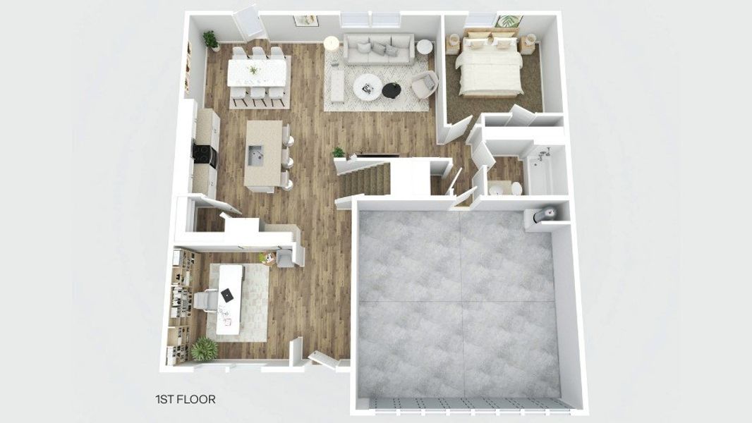 2D floor plan layout of this home in Misting Springs, Crawfordville, FL (Image 5).