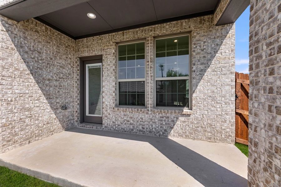 Representative exterior photo of a completed home built from the Palestine by Impression Homes in Main Street Village, Mansfield, TX (Image 27). Representative exterior photo of a completed home built from the Palestine by Impression Homes in Main Street Village, Mansfield, TX (Image 27).