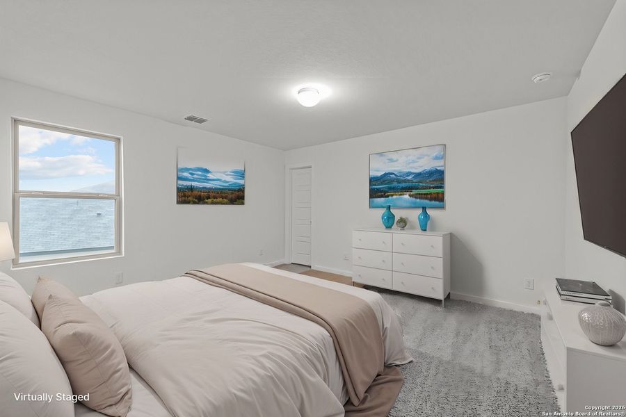 Furnished interior view inside a new home in Meadows at Clear Springs, New Braunfels (Image 8).