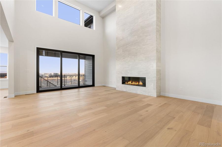 Spacious, unfurnished interior of a new home in Autograph at Lyric, Lone Tree (Image 24).