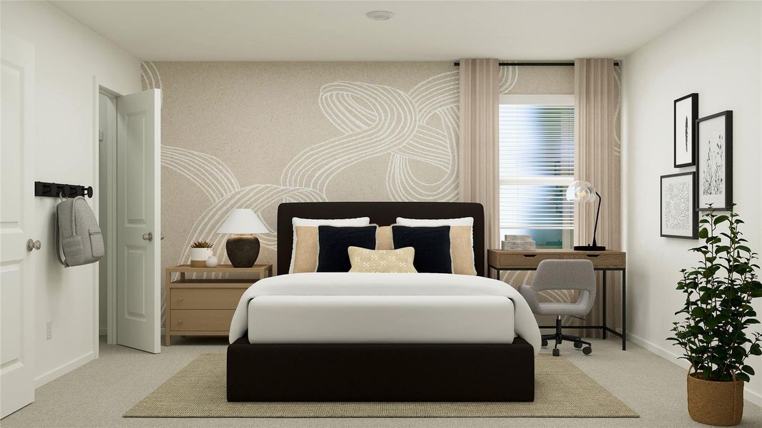 Furnished interior view inside a new home in Bertram Oaks: Majors Collection, Bertram (Image 11).