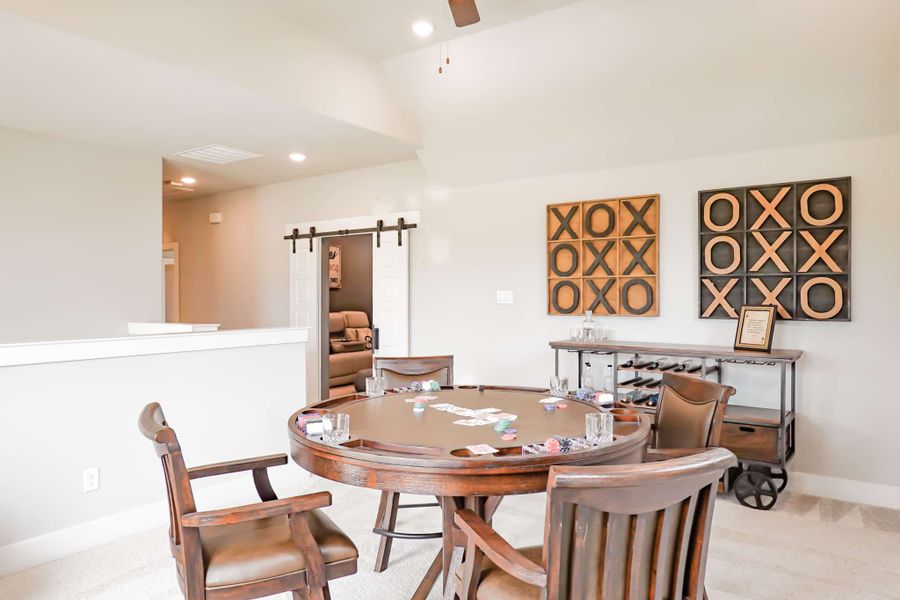 Representative furnished interior of a home built from the The Lilac by Lillian Custom Homes in Polo Ridge, Heath (Image 11).