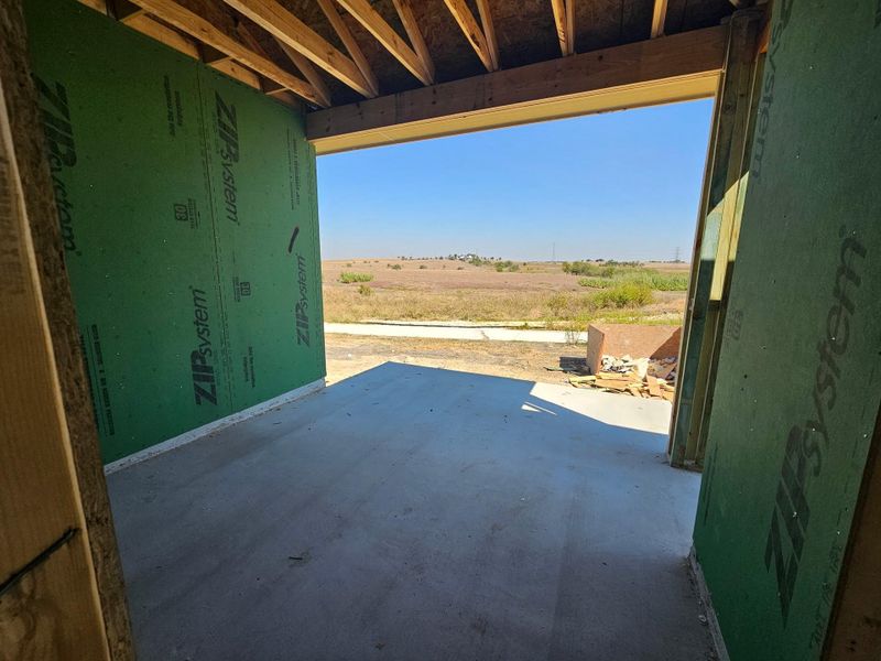 In-progress construction of a new home in , Pflugerville, TX (Image 3).