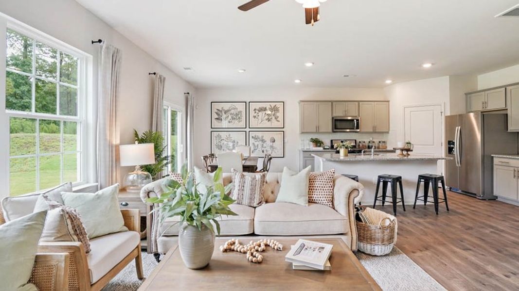 Representative furnished interior of a home built from the HAYDEN by D.R. Horton in Steeplegate Village, Trinity (Image 5). Representative furnished interior of a home built from the HAYDEN by D.R. Horton in Steeplegate Village, Trinity (Image 5).