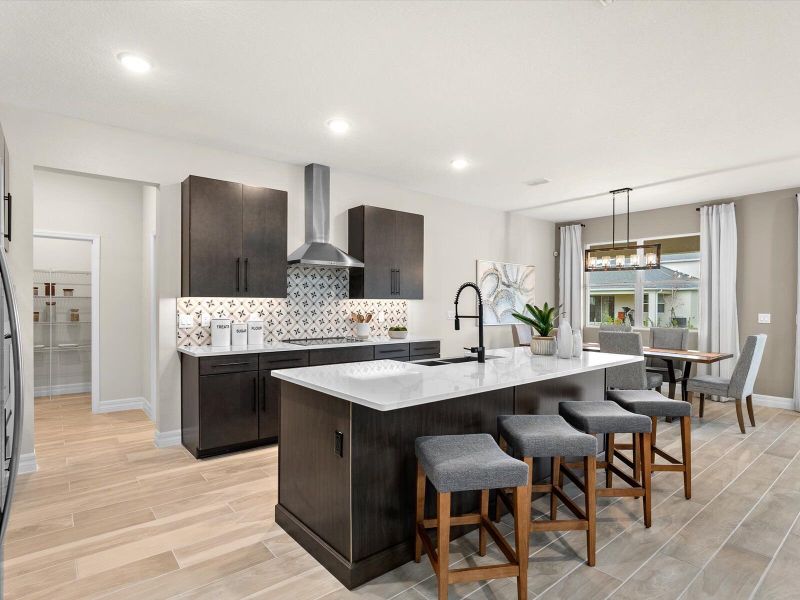 Representative furnished interior of a home built from the Voyageur by Mattamy Homes in Crosswind Ranch, Parrish (Image 6).