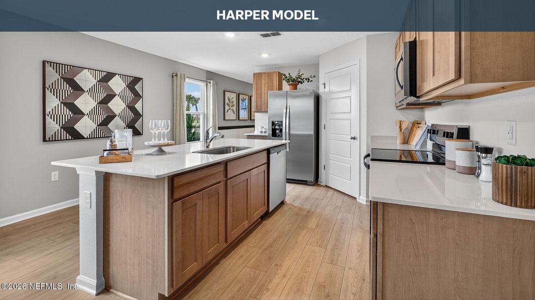 Furnished interior view inside a new home in The Arbors, Jacksonville (Image 12).
