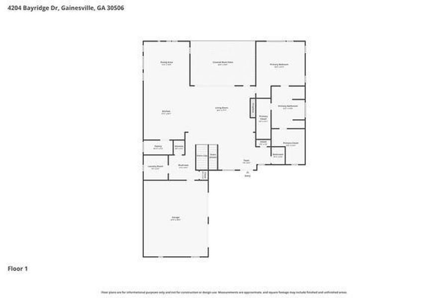 2D floor plan layout of this home in , Gainesville, GA (Image 7). 2D floor plan layout of this home in , Gainesville, GA (Image 7).