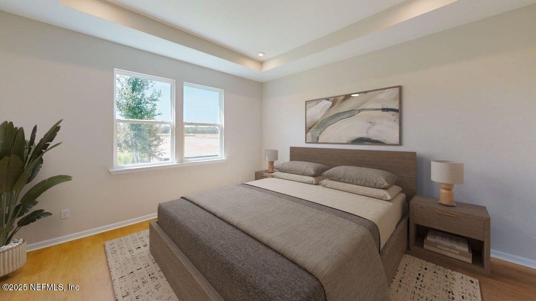 Furnished interior view inside a new home in RiverTown - WaterSong, St. Johns (Image 11).