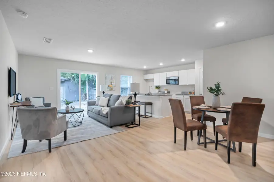 Furnished interior view inside a new home in , Jacksonville (Image 13).