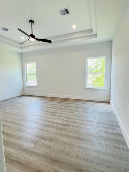 Huge Primary bedroom with drp down ceiling