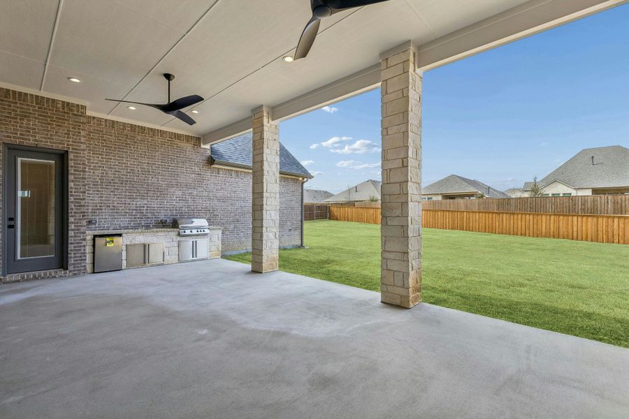 Representative exterior details of a home built from the Custom 3640 by Kindred Homes in The Vines, Haslet (Image 4). Representative exterior details of a home built from the Custom 3640 by Kindred Homes in The Vines, Haslet (Image 4).