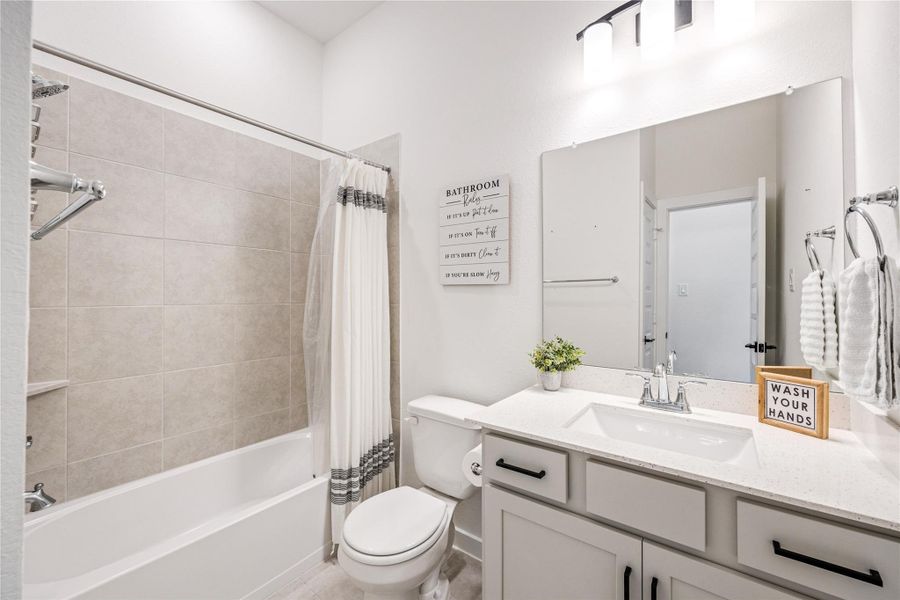 Furnished interior view inside a new home in , Cypress (Image 18).