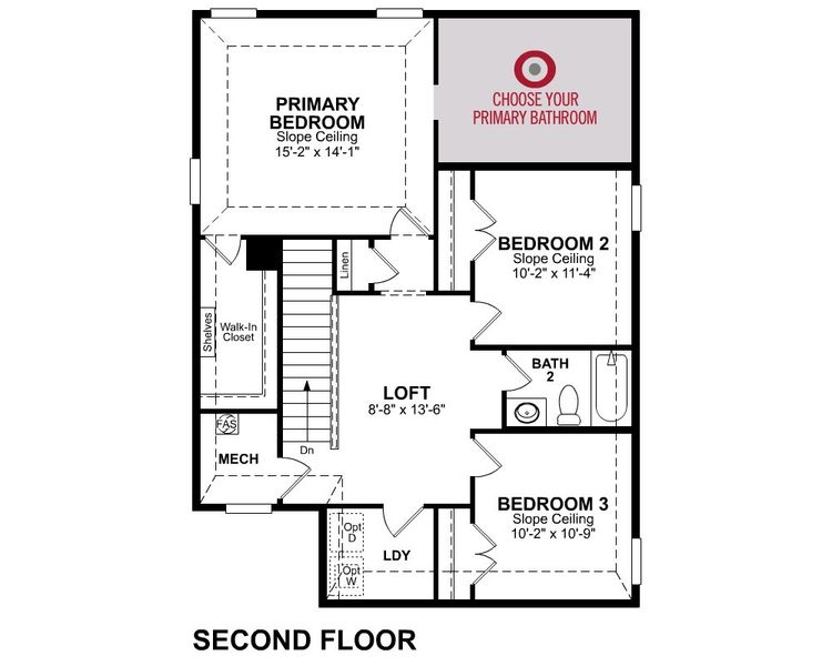2D floor plan layout for the Petunia by Beazer Homes in Saratoga: Fields 40', Aubrey, TX (Image 4). 2D floor plan layout for the Petunia by Beazer Homes in Saratoga: Fields 40', Aubrey, TX (Image 4).