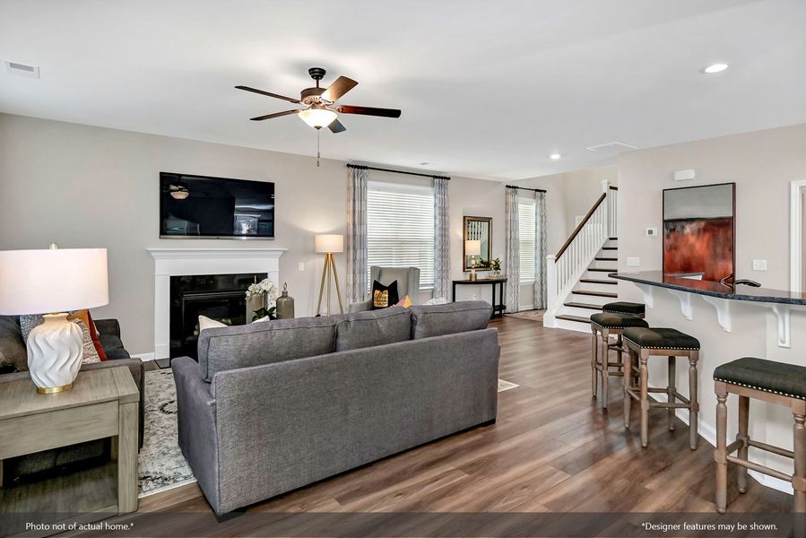 Furnished interior view inside a new home in Six Oaks, Summerville (Image 9). Furnished interior view inside a new home in Six Oaks, Summerville (Image 9).