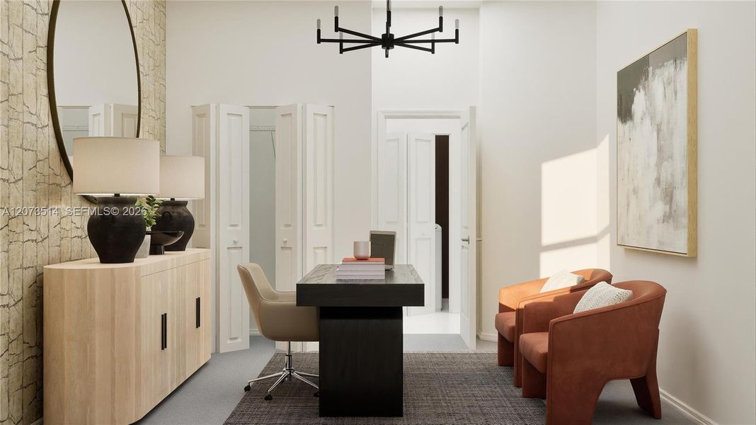 Furnished interior view inside a new home in Pineland Crest, Miami (Image 14).