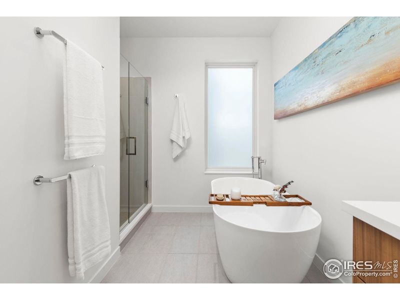 2 story primary bathroom