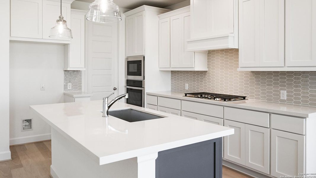 Furnished interior view inside a new home in Homestead 55', Schertz (Image 7).