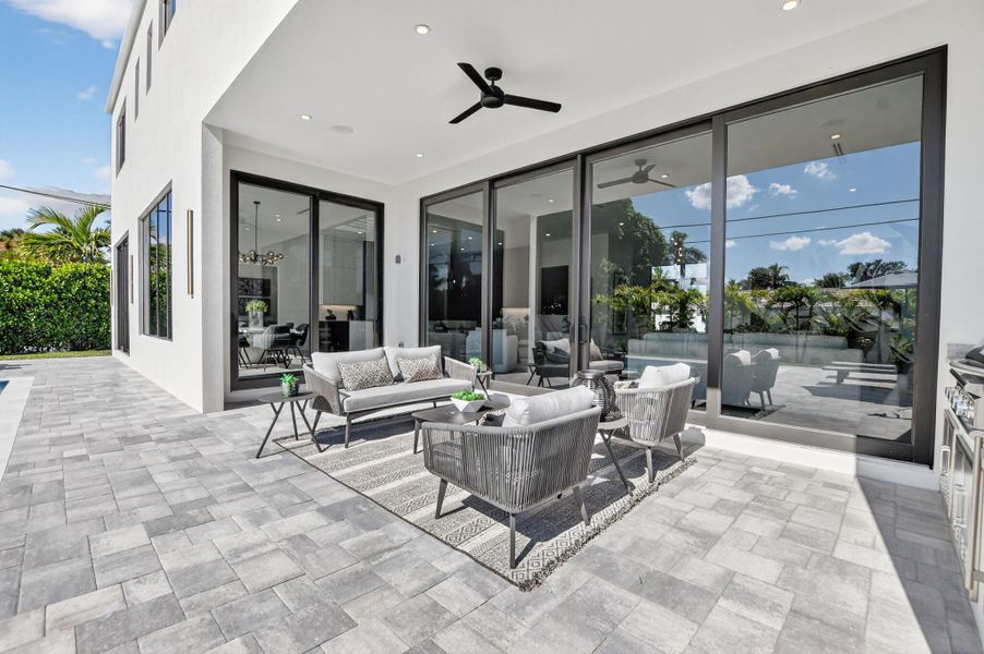 Exterior details and patio area of a home in , Boca Raton (Image 33).