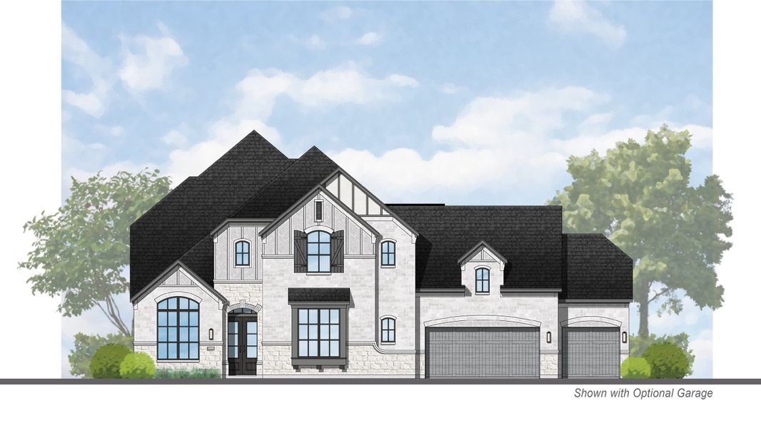 Representative rendering of the exterior for the 608 by Highland Homes (Image 3).