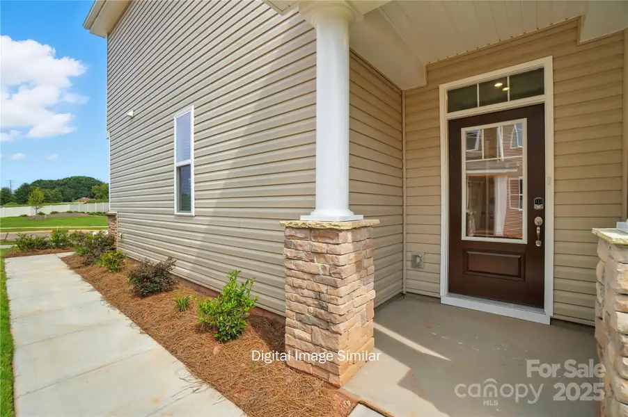 Exterior details and patio area of a home in Bailey Run, Charlotte (Image 3).