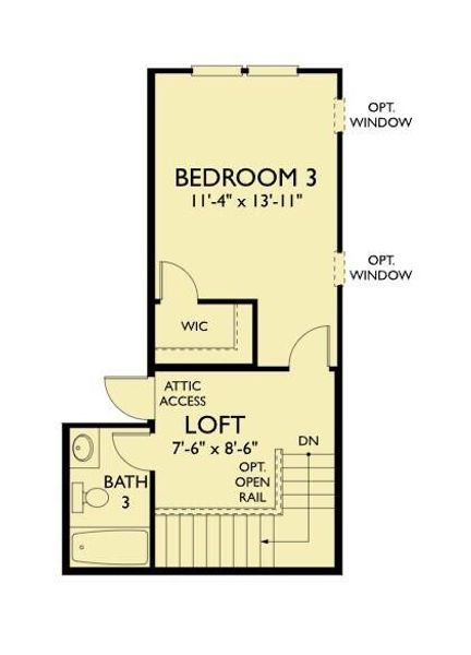 2D floor plan layout of this home in , Summerville, SC (Image 3).