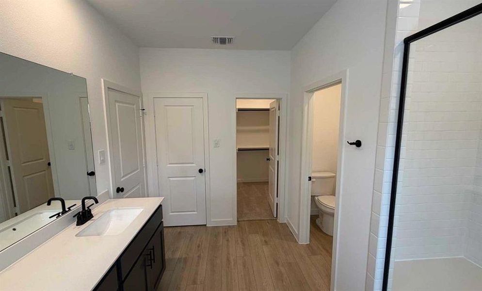 Primary Bathroom Construction Progress featuring the Minimalist Collection