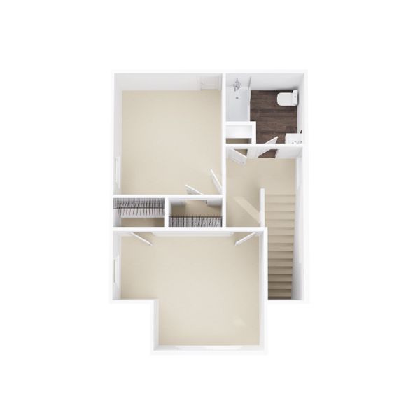 2D floor plan layout for the Monroe II by Foundation Home Builders LLC in Pinnix Loop, Burlington, NC (Image 3).