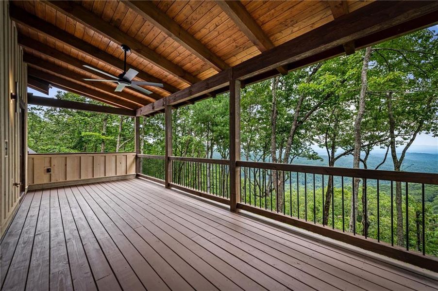 Exterior details and patio area of a home in , Ellijay (Image 27).