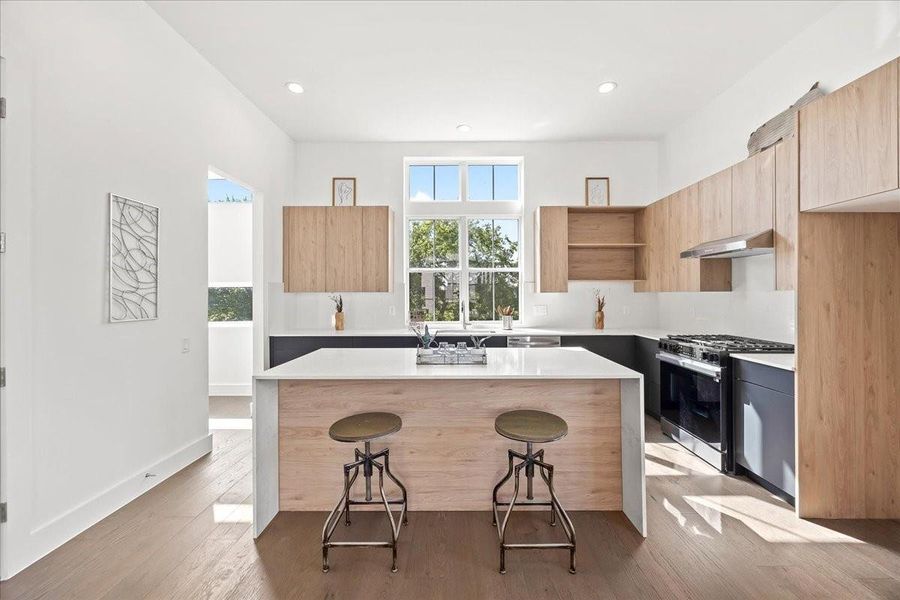Furnished interior view inside a new home in Middle Street Lofts on the Bayou, Houston (Image 19). Furnished interior view inside a new home in Middle Street Lofts on the Bayou, Houston (Image 19).