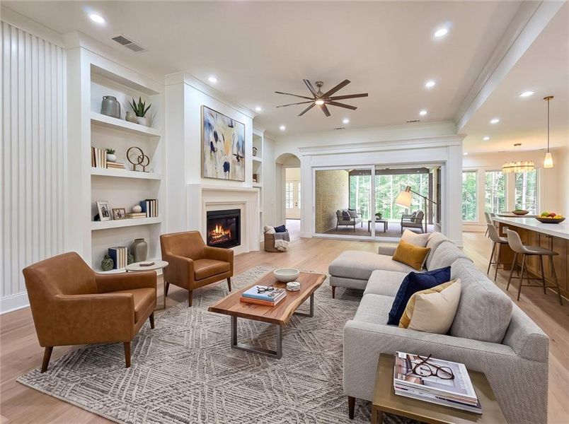 Furnished interior view inside a new home in , Winder (Image 36).