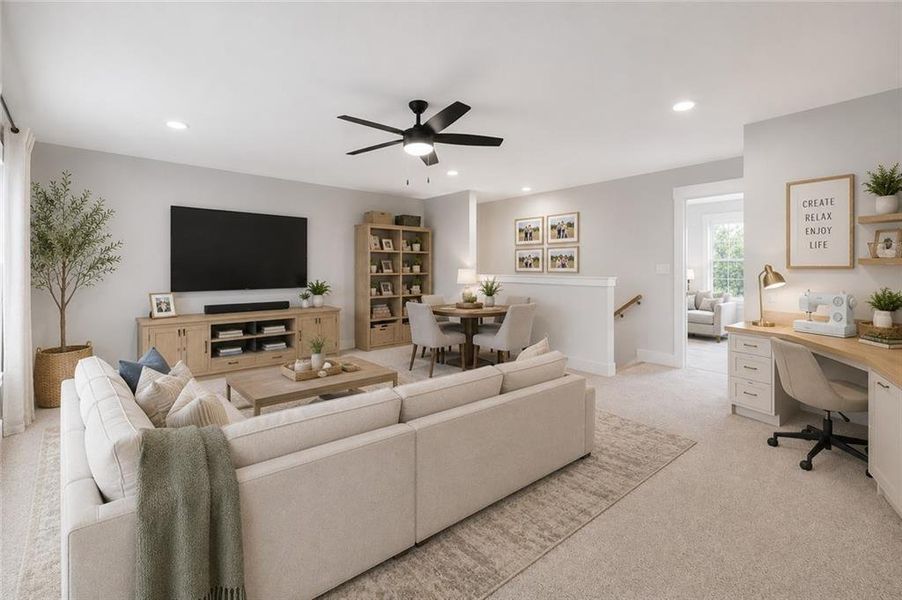 Furnished interior view inside a new home in Arbor West, Dawsonville (Image 5).