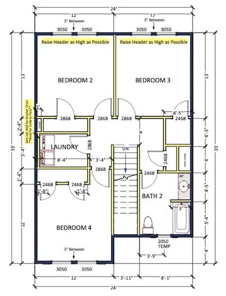 2D floor plan layout of this home in Mills Gin, Campobello, SC (Image 4).