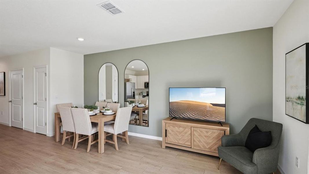 Furnished interior view inside a new home in Towns at Woodsdale, Wesley Chapel (Image 8).