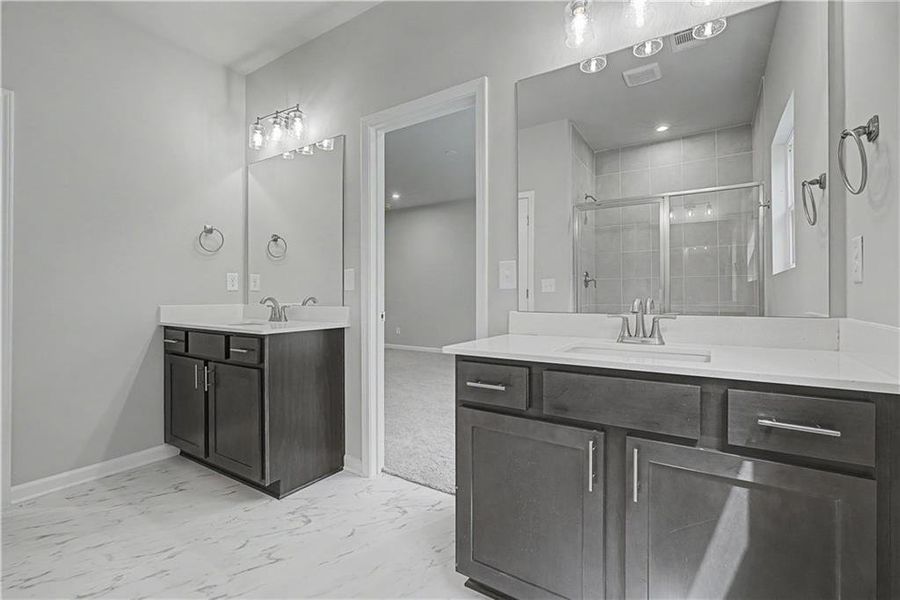 Furnished interior view inside a new home in Meadow Pines, Dallas (Image 6).