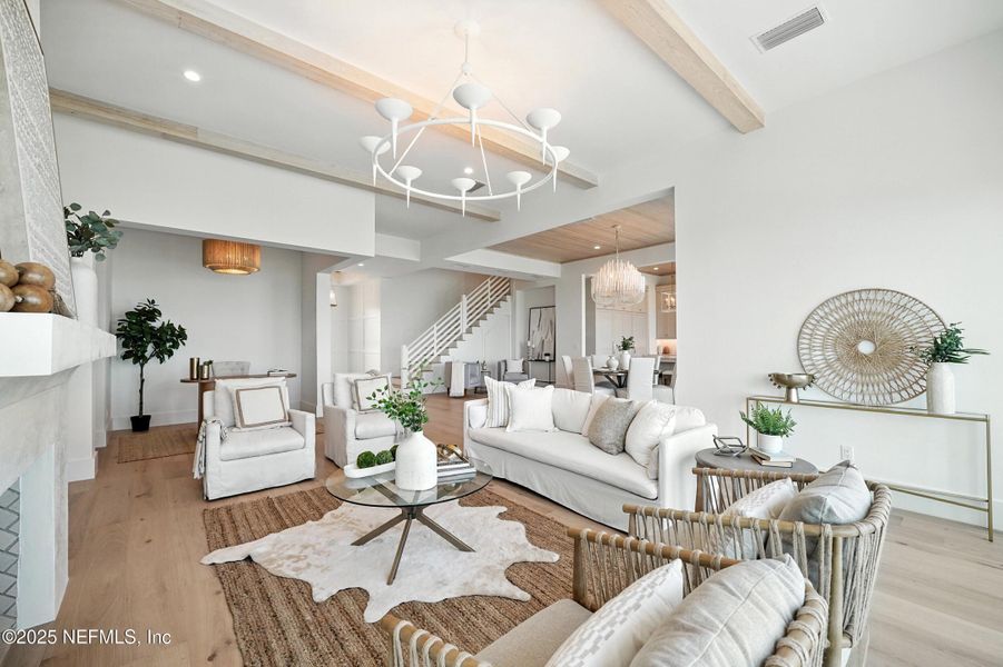 Furnished interior view inside a new home in , Neptune Beach (Image 46).