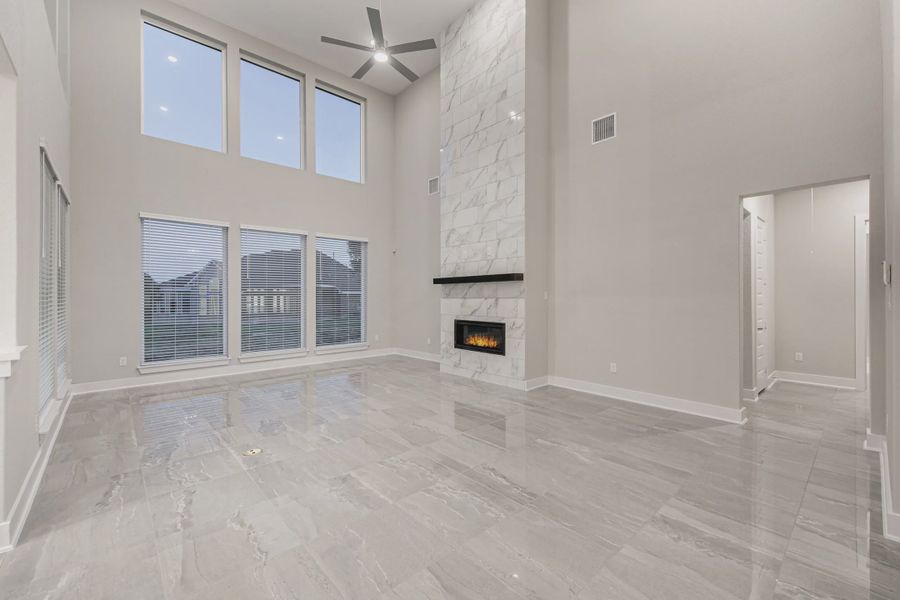 Representative unfurnished interior of a home built from the Rockwell by Chesmar Homes in Potranco Oaks 100's, Castroville (Image 12).