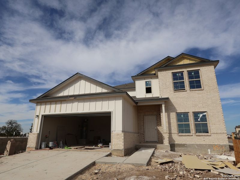 In-progress construction of a new home in Cinco Lakes, San Antonio, TX (Image 20).