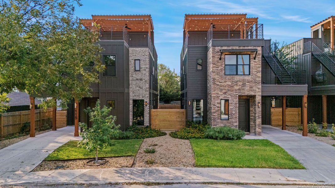 Front exterior of a new home in , San Antonio, TX, highlighting curb appeal (Image 2). Front exterior of a new home in , San Antonio, TX, highlighting curb appeal (Image 2).