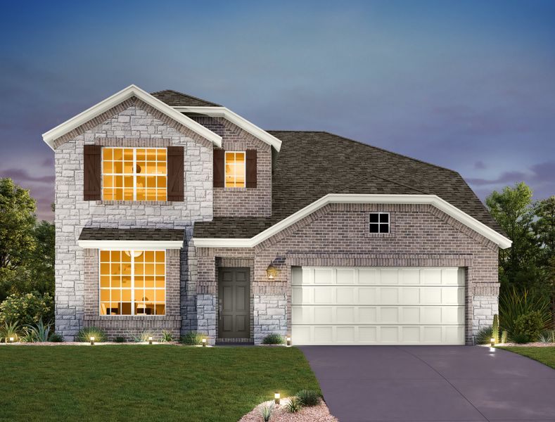 Representative exterior photo of a completed home built from the Westlake by Ashton Woods in Provence 50s, Austin, TX (Image 7).