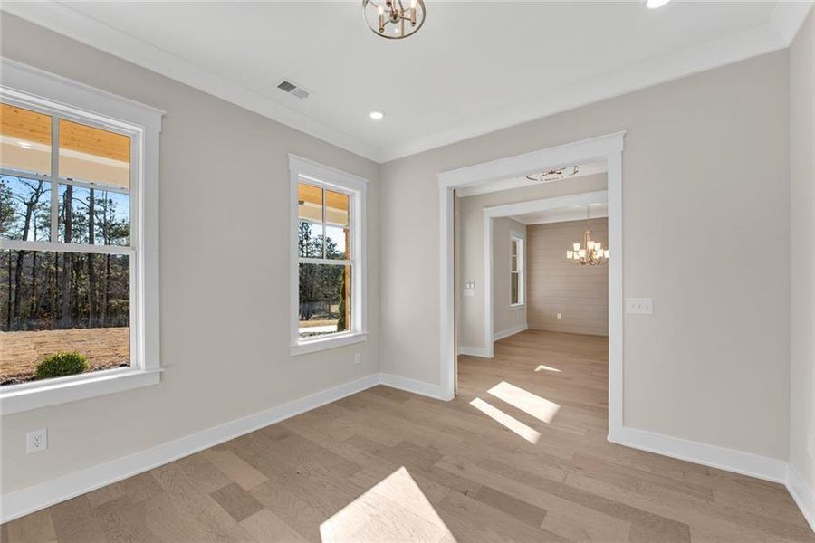 Spacious, unfurnished interior of a new home in , Hiram (Image 46).