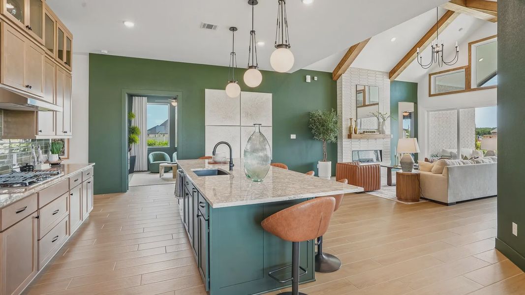 Representative furnished interior of a home built from the Sydney by Chesmar Homes in Westland Ranch, League City (Image 14).