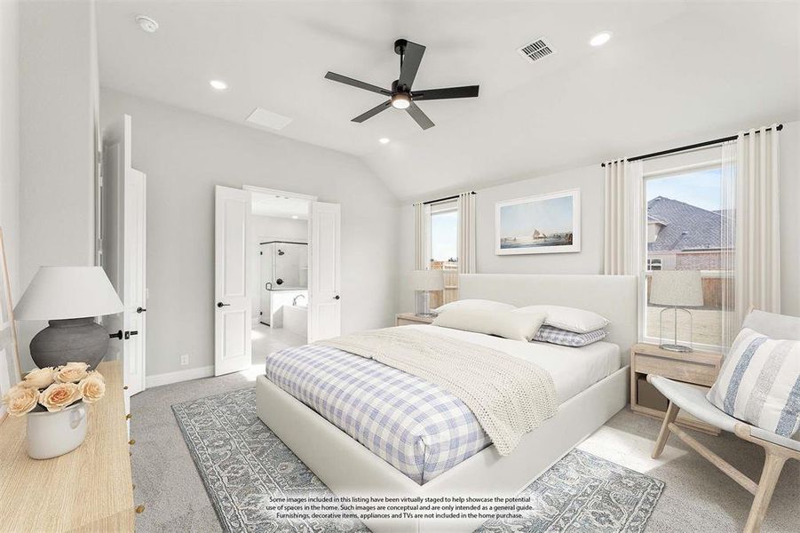 Furnished interior view inside a new home in Crystal Lake Estates, Red Oak (Image 13).