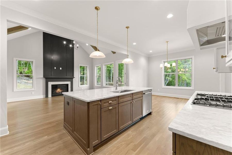 Furnished interior view inside a new home in , Flowery Branch (Image 7).