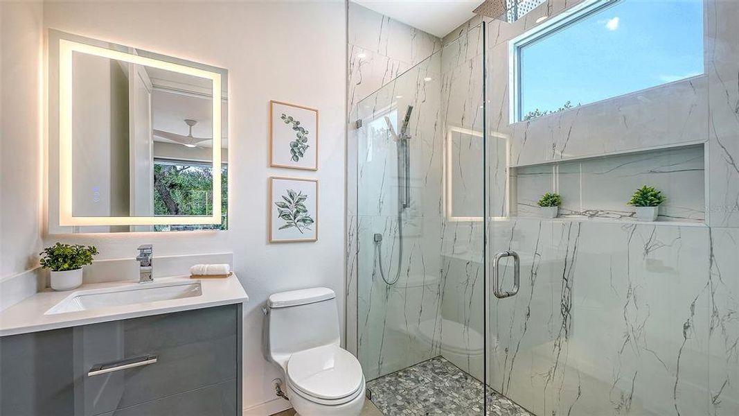 Furnished interior view inside a new home in , Sarasota (Image 66).