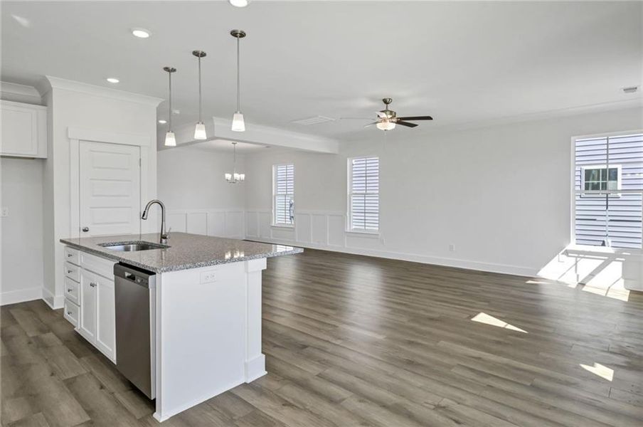 Spacious, unfurnished interior of a new home in Villas at Dawsonville, Dawsonville (Image 17). Spacious, unfurnished interior of a new home in Villas at Dawsonville, Dawsonville (Image 17).