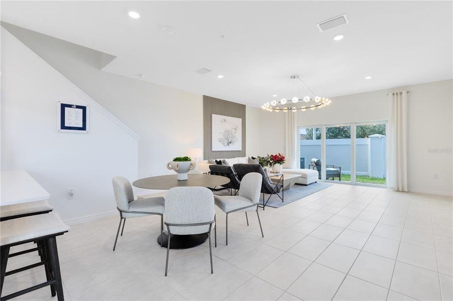 Furnished interior view inside a new home in Harbor Square, Palm Bay (Image 7). Furnished interior view inside a new home in Harbor Square, Palm Bay (Image 7).