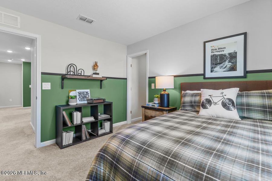 Furnished interior view inside a new home in The Landings at Pecan Park, Jacksonville (Image 18).