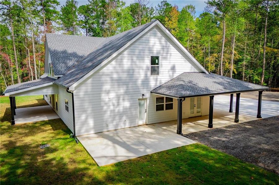 Front exterior of a new home in , Newnan, GA, highlighting curb appeal (Image 1).
