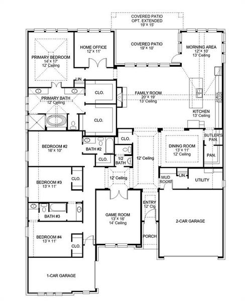 2D floor plan layout of this home in Sonoma Verde, McLendon-Chisholm, TX (Image 2). 2D floor plan layout of this home in Sonoma Verde, McLendon-Chisholm, TX (Image 2).